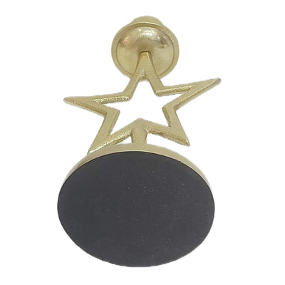 9x5" Star Taper Holder, Gold - Al Rugaib Furniture