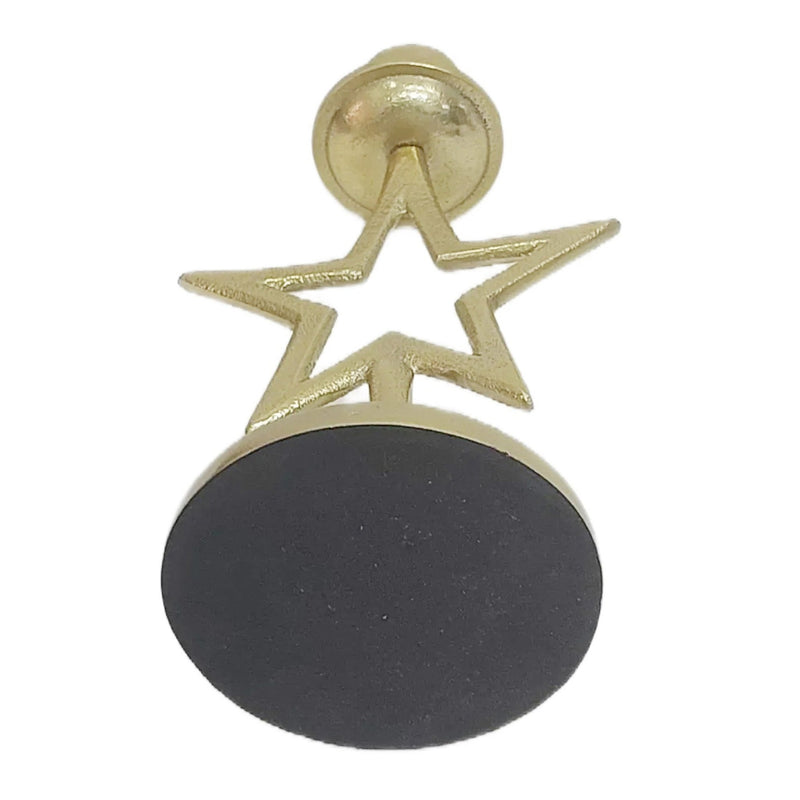 9x5" Star Taper Holder, Gold - Al Rugaib Furniture