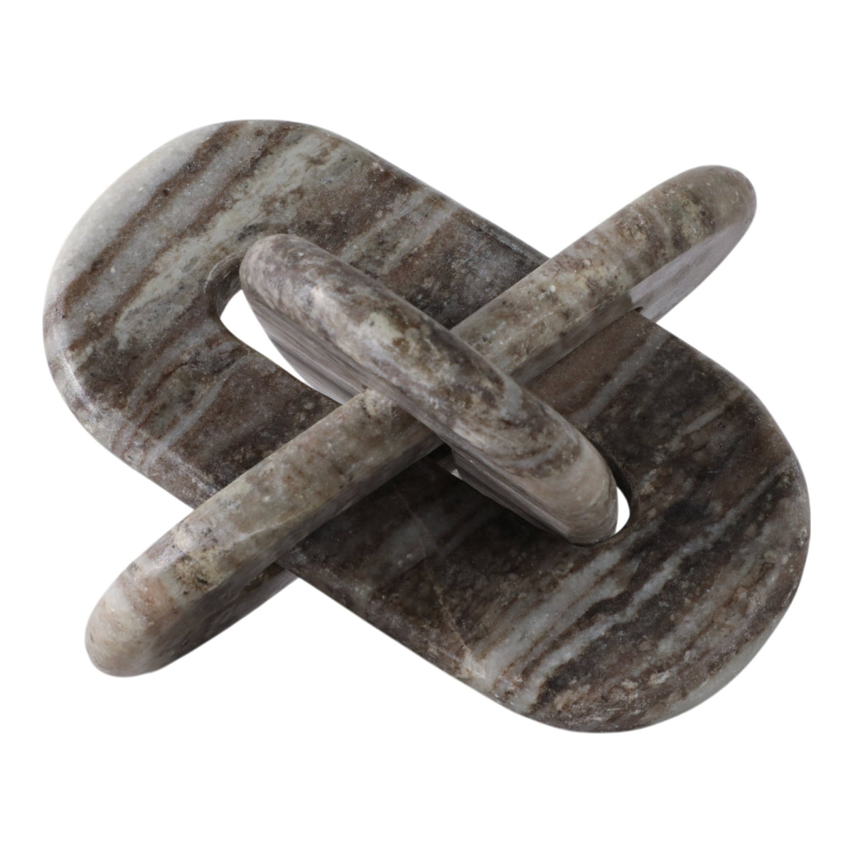 9X9" ROUNDED MARBLE KNOT, GREY Table Decors| Sagebrook Home
