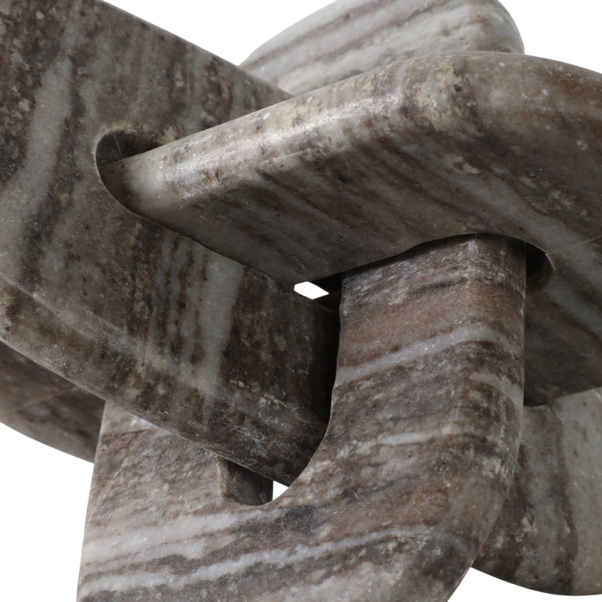 9X9" ROUNDED MARBLE KNOT, GREY Table Decors| Sagebrook Home
