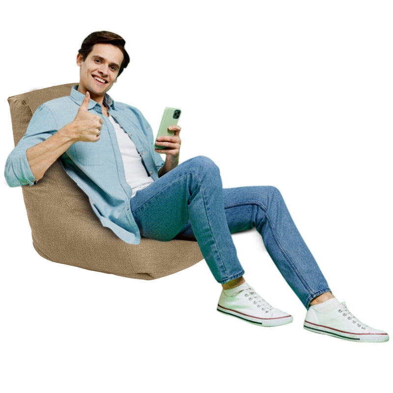 Pascal Linen Bean Bag Chair - Medium