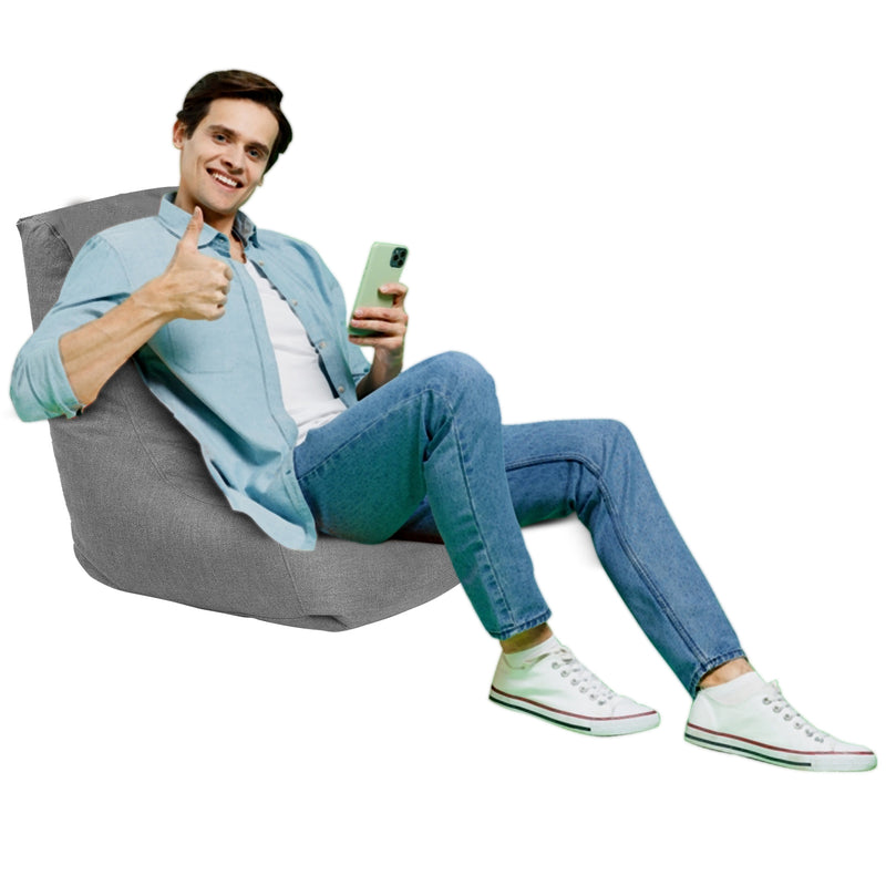 Pascal Linen Bean Bag Chair - Medium