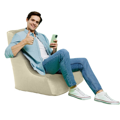 Harvey Velvet Bean Bag Chair - Small