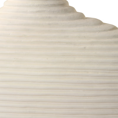 Duostacked Matte White Vases, S/2