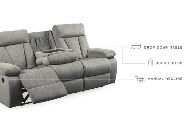 REC Sofa w/Drop Down Table