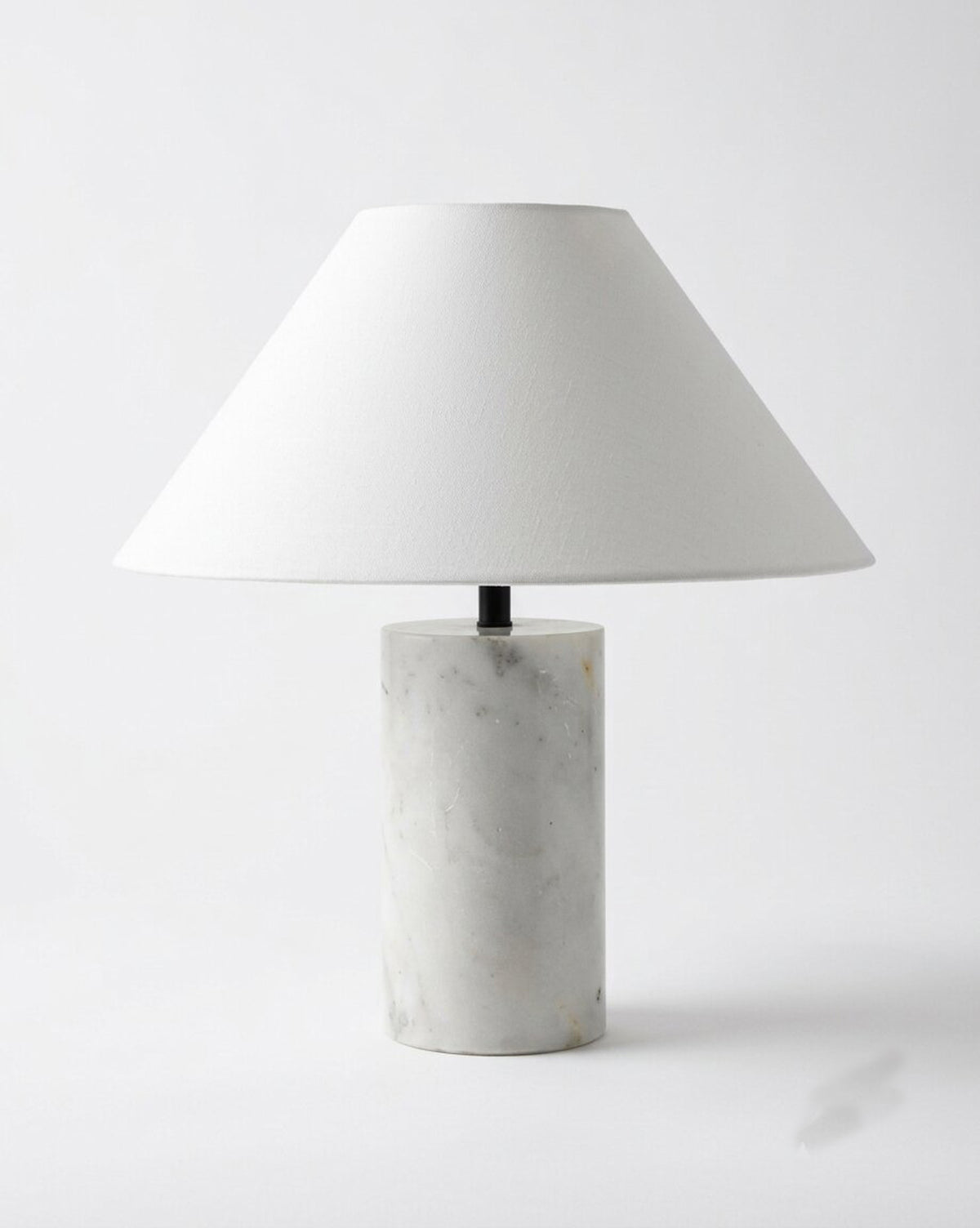WHITE MARBLE TABLE LAMP
