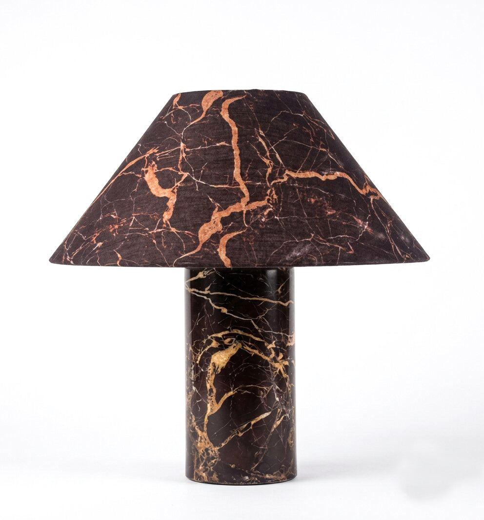 RED LAVANTO MARBLE TABLE LAMP