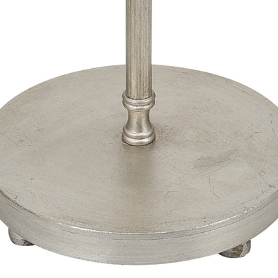 Henzler 22 W x 58 H x 22 D Silver Round Accent Table with Mirror Top