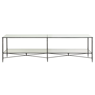 Henzler 200 W x 56 H x 48 D Silver Tv unit with Mirror Top