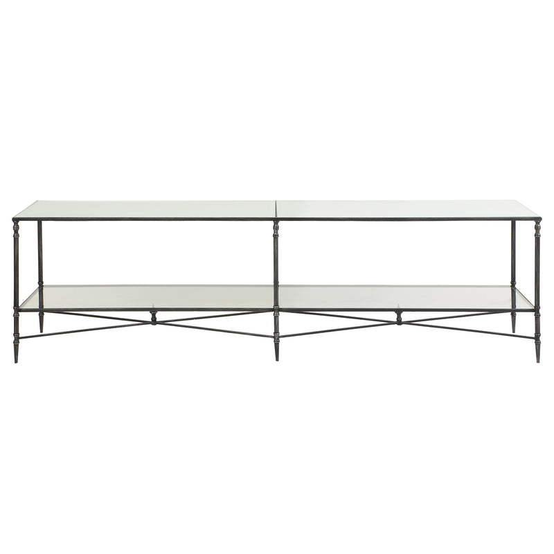 Henzler 200 W x 56 H x 48 D Silver Tv unit with Mirror Top
