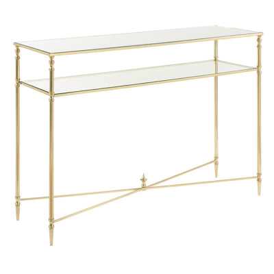 Henzler 114 W x 83 H x 35 D Rectangle Console Table with Mirror Top