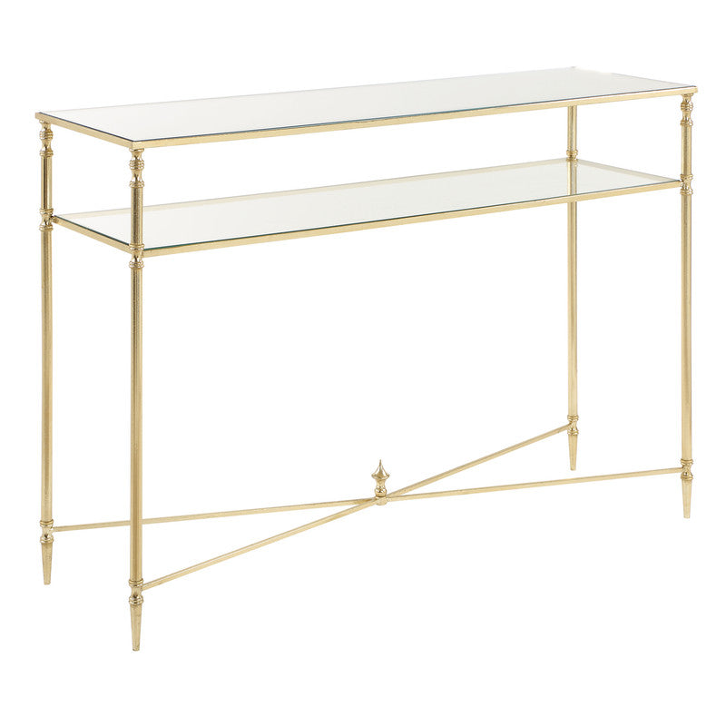 Henzler 114 W x 83 H x 35 D Rectangle Console Table with Mirror Top