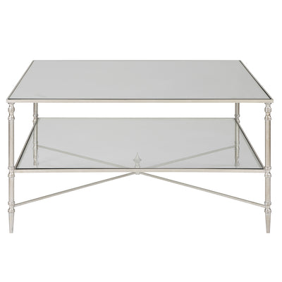Henzler 91 W x 48 H x 91 D Square Coffee Table with Mirror Top