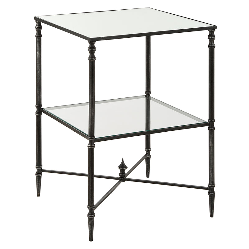 Henzler 45 W x 66 H x 45 D Square End Table with Mirror Top