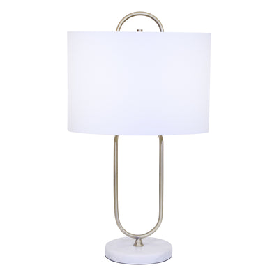 METAL 26 PAPER CLIP TABLE LAMP ON MARBLE BASE, GO