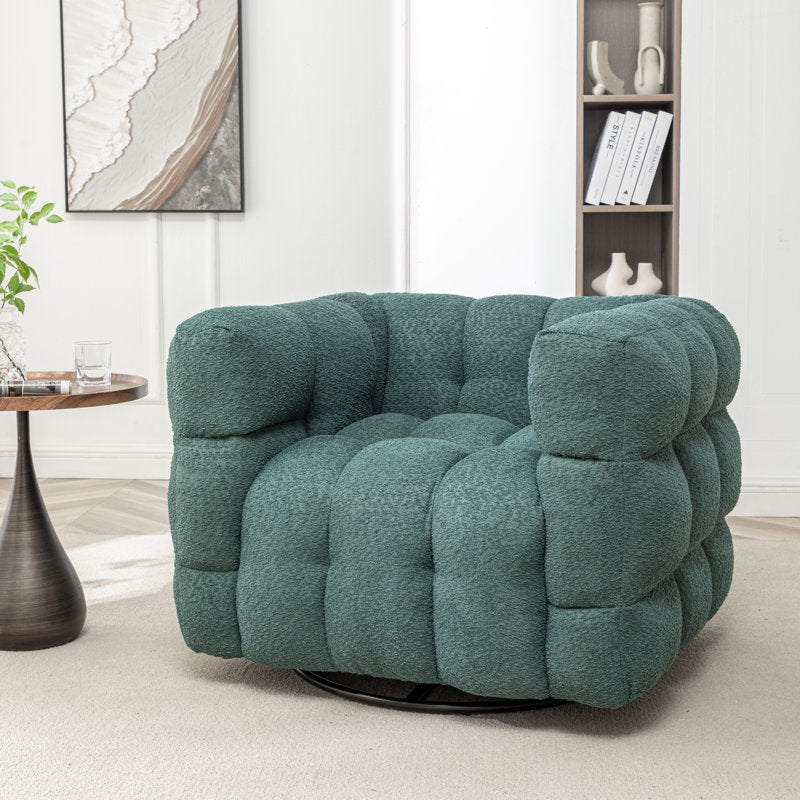 Royal | Bliss Lounge Chair Boucle & Swedish Wood - 85×88×75 cm