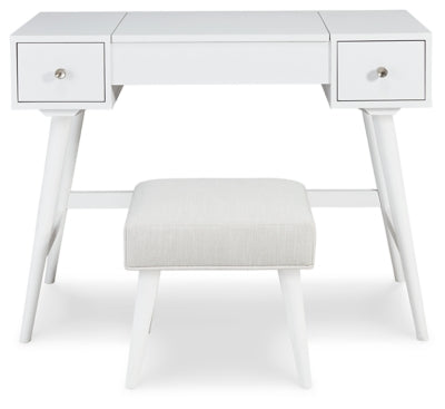 Thadamere Vanity with Stool