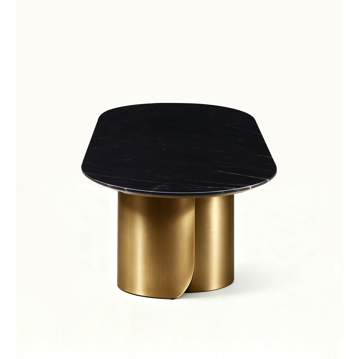 Twirl Black Gold Dining Table-270 Cm