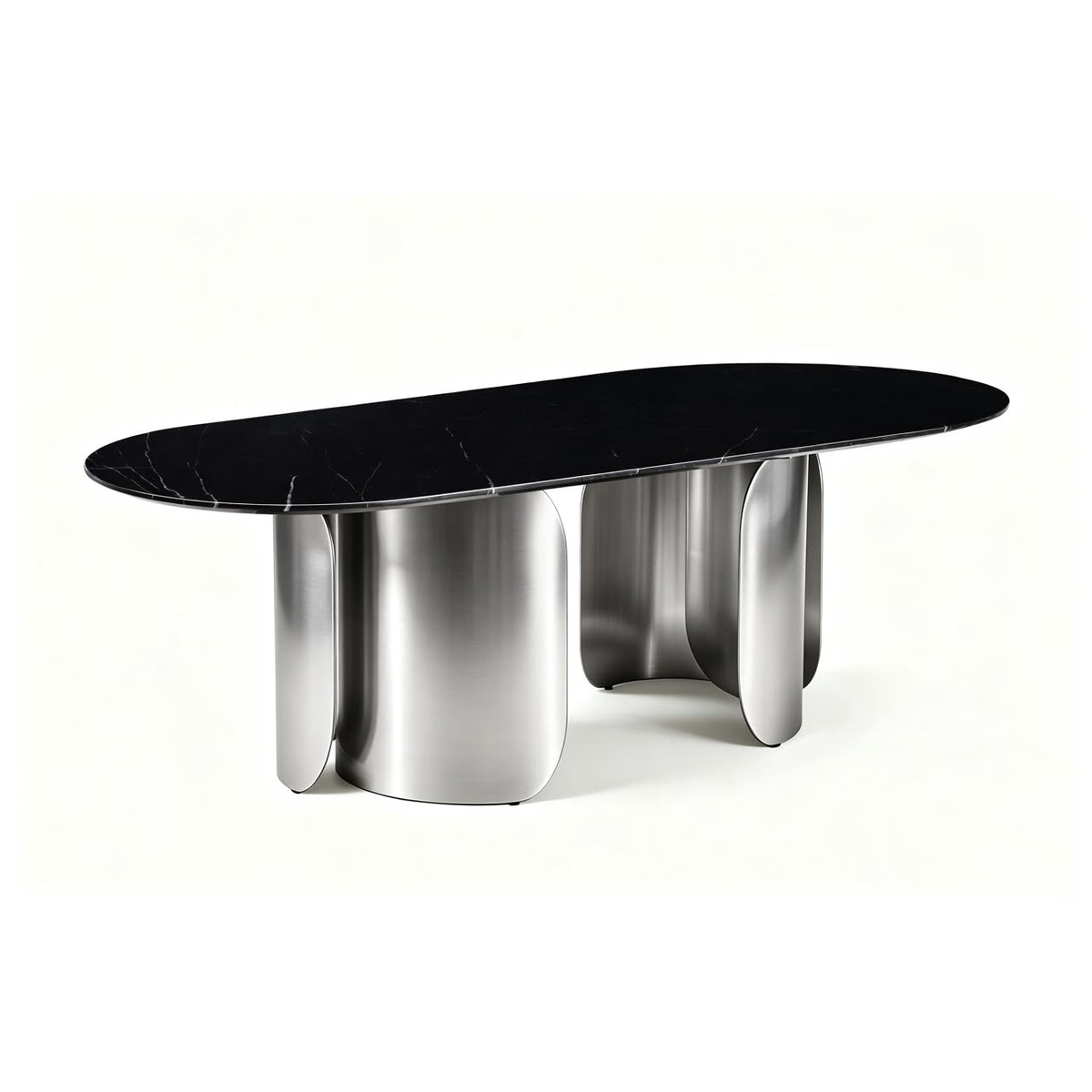 Twirl Black Silver Dining-270Cm