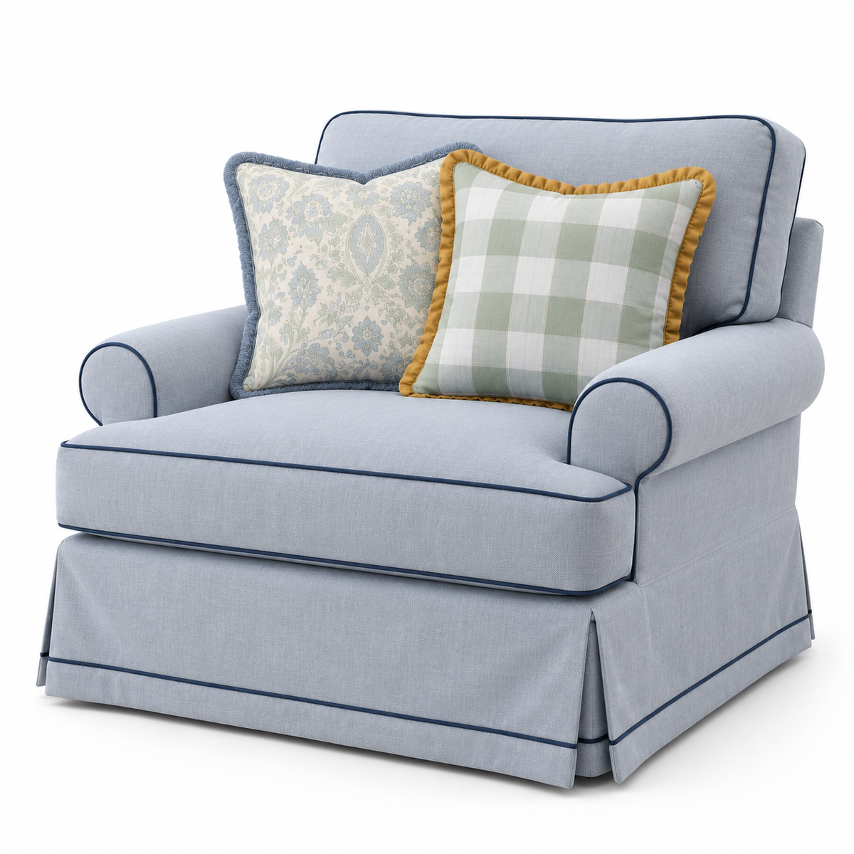 CountrySide blue by Noof Alaboudi Armchair