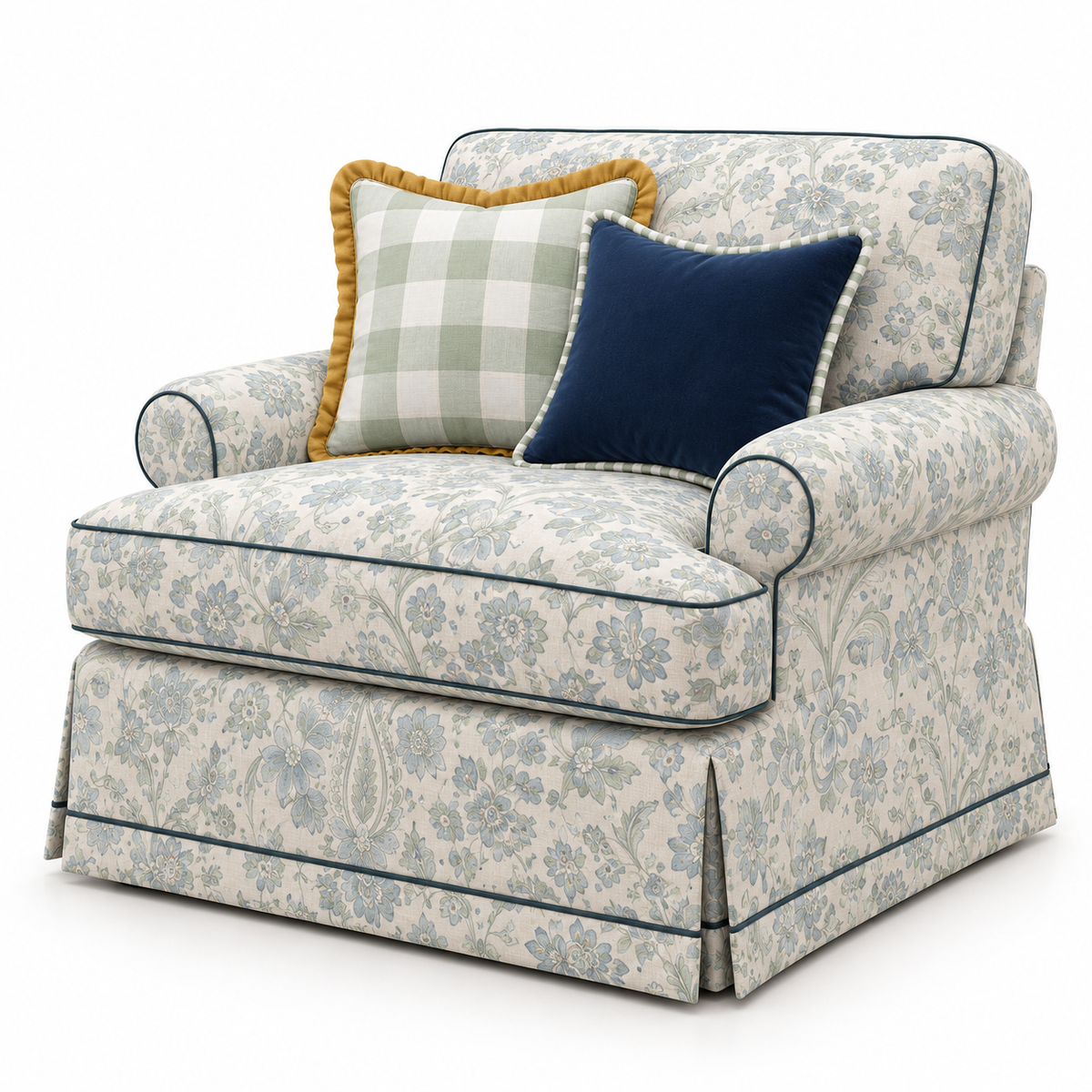 CountrySide blue by Noof Alaboudi Accent Chair