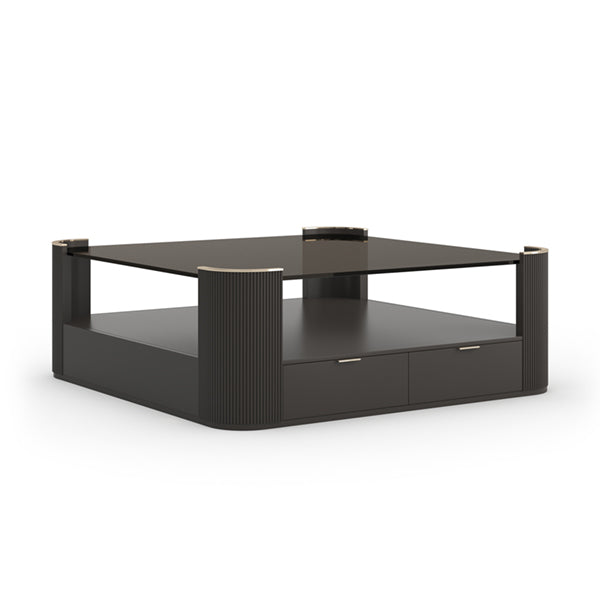 Classic - Love Square Cocktail Table - Dark Chocolate
