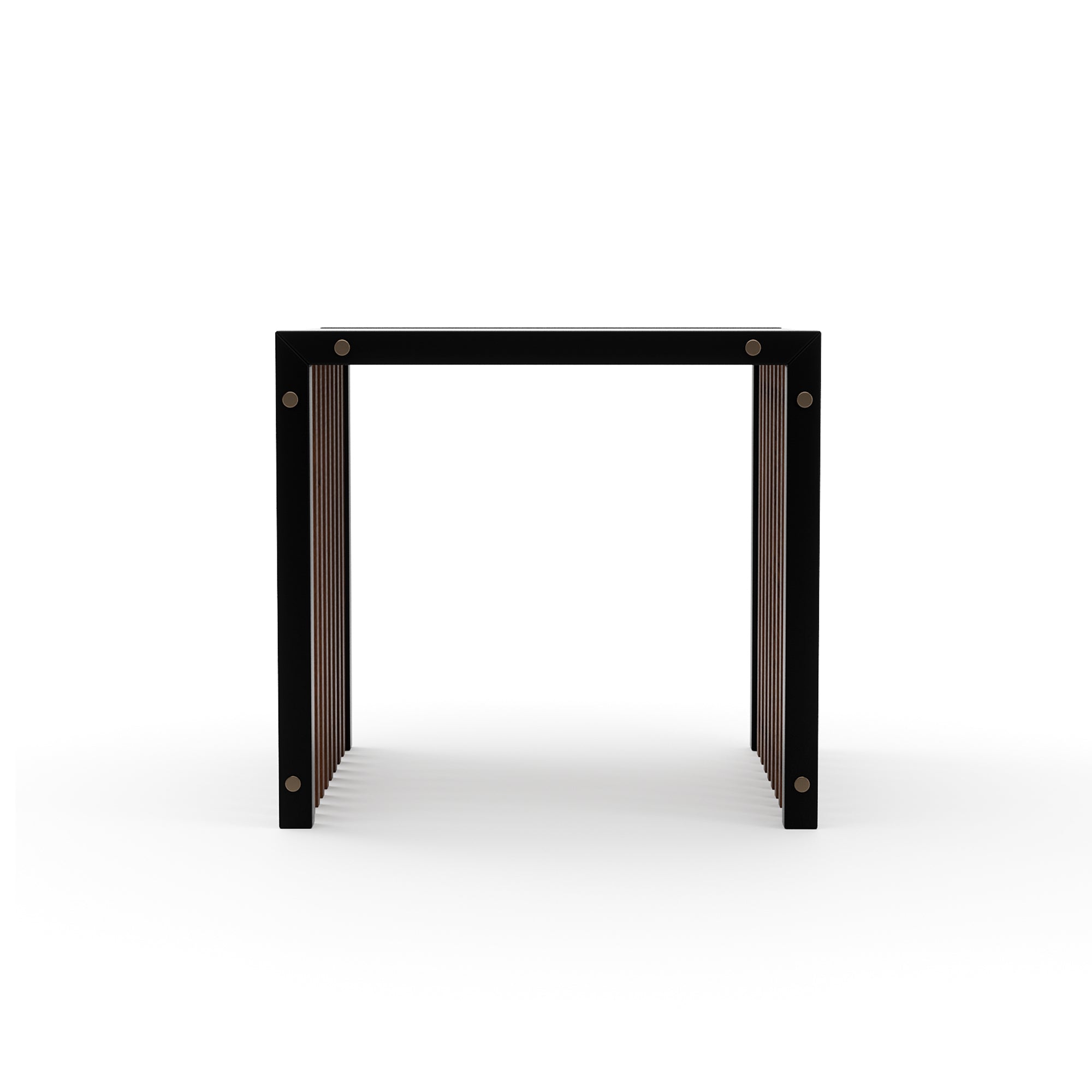 PINSTRIPE DARK END TABLE
