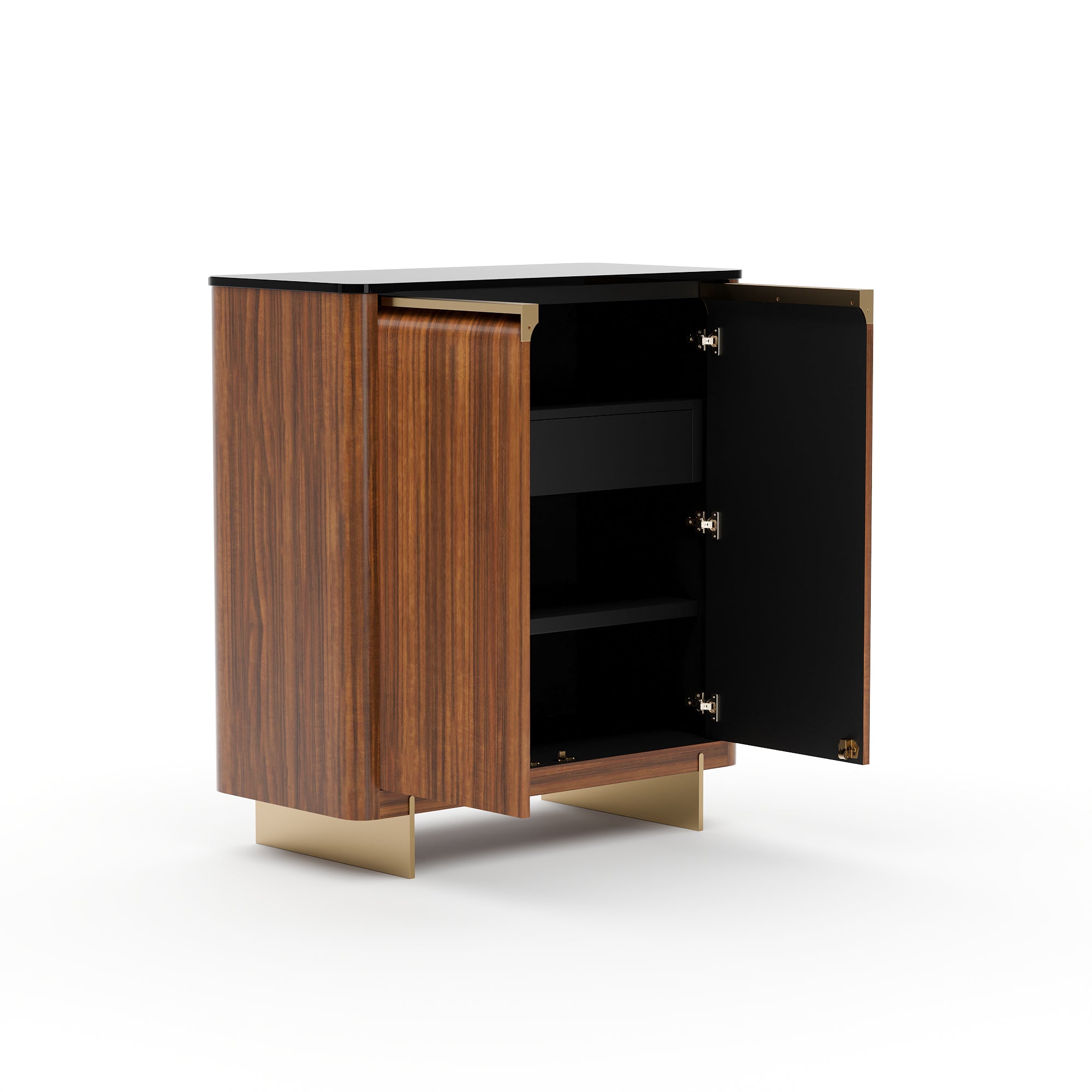 ALTURA GLASS TOP HALL CHEST