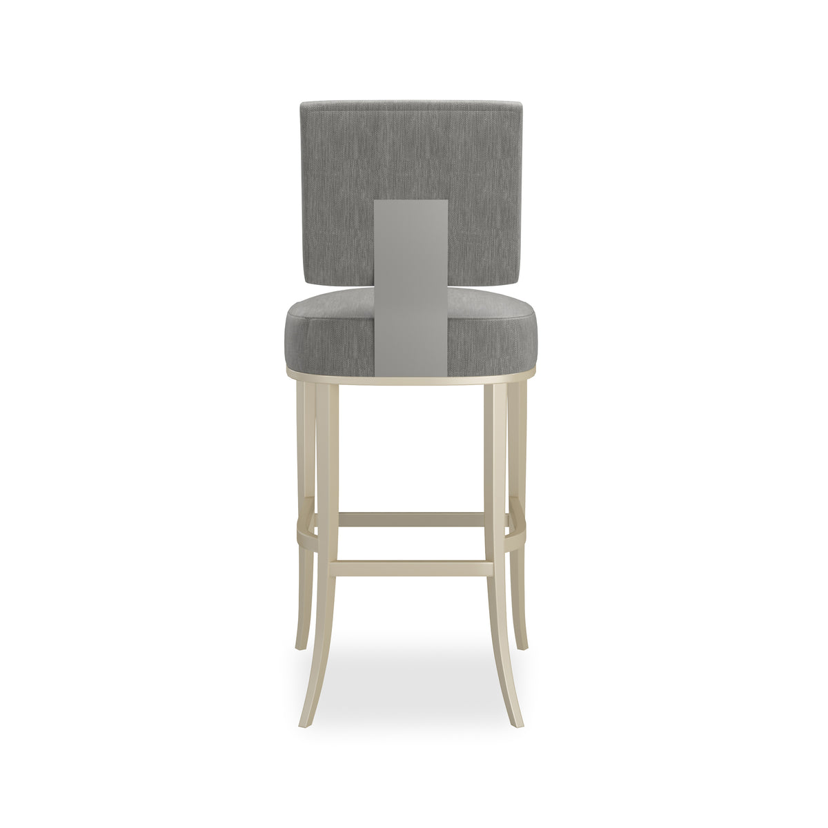RESERVED SEATING BAR STOOL-PEWTER