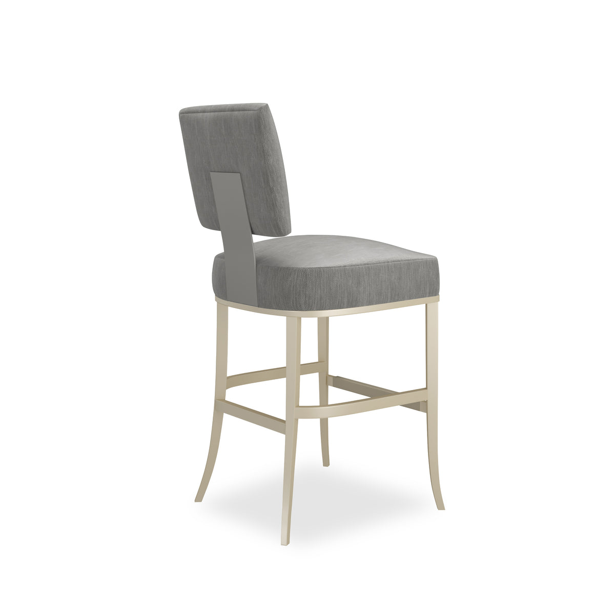RESERVED SEATING COUNTER STOOL-PEWTER