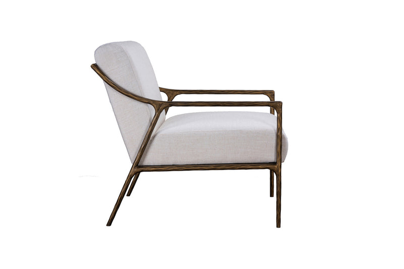 iron linen - Gold  Accent chair