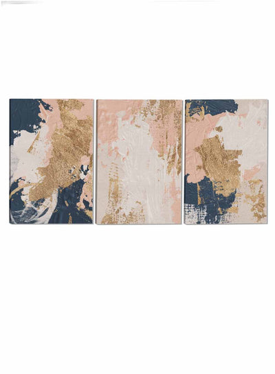 Oil Blush Abstract Paintings(set of 3)