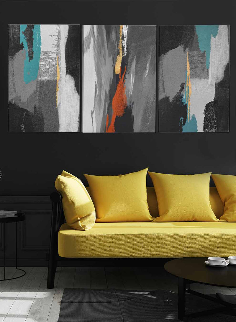Oil Style Abstract Paintings(set of 3)