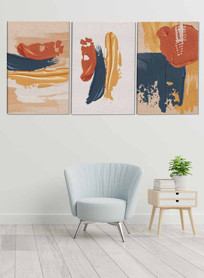 Terracotta Abstract Paintings(set of 3)