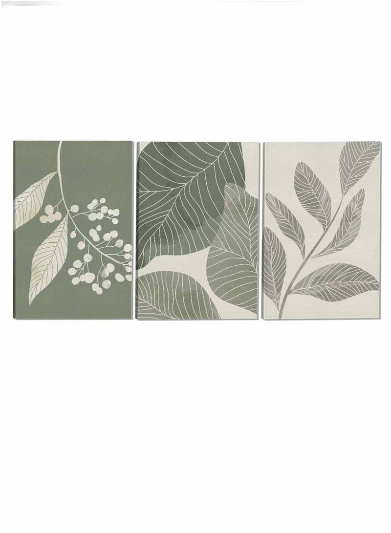 Leaves Botanical Paintings(set of 3)
