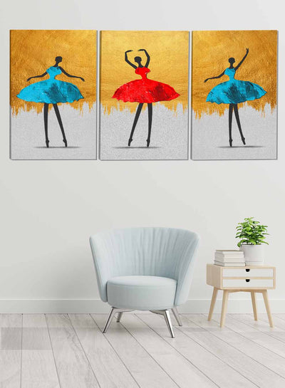 Ballet Dance Girl Paintings(set of 3)