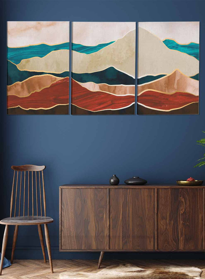 Mountains Hill Abstract Paintings(set of 3)