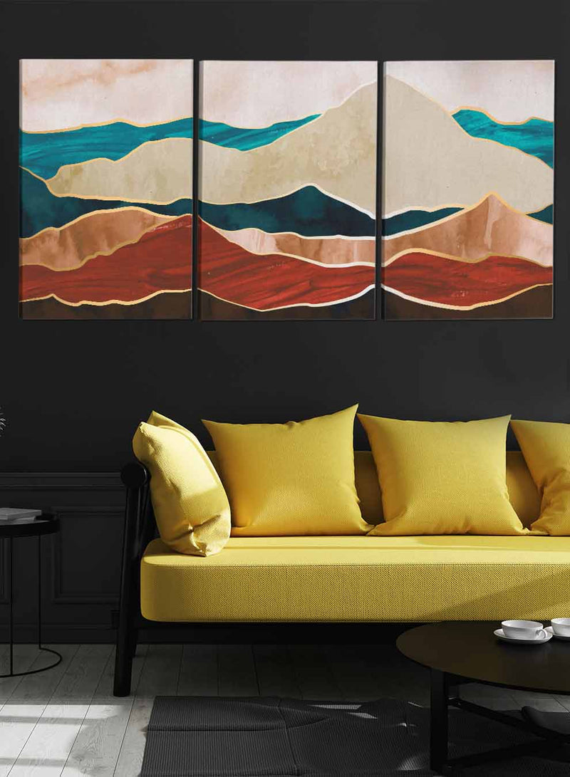 Mountains Hill Abstract Paintings(set of 3)