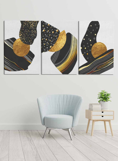 Abstract Moon Paintings(set of 3)