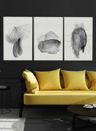 Abstract Hand Painted Paintings(set of 3)