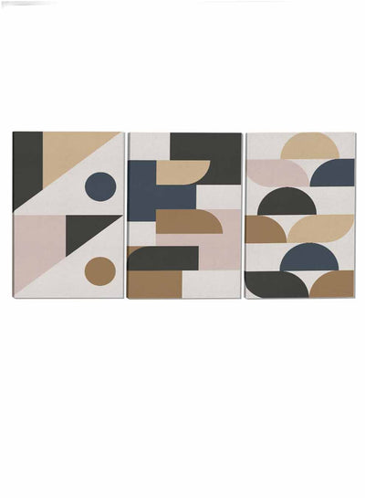 Boho Pattern Abstract Paintings(set of 3)