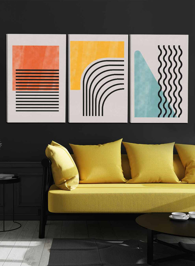 Colorful Abstract Paintings(set of 3)