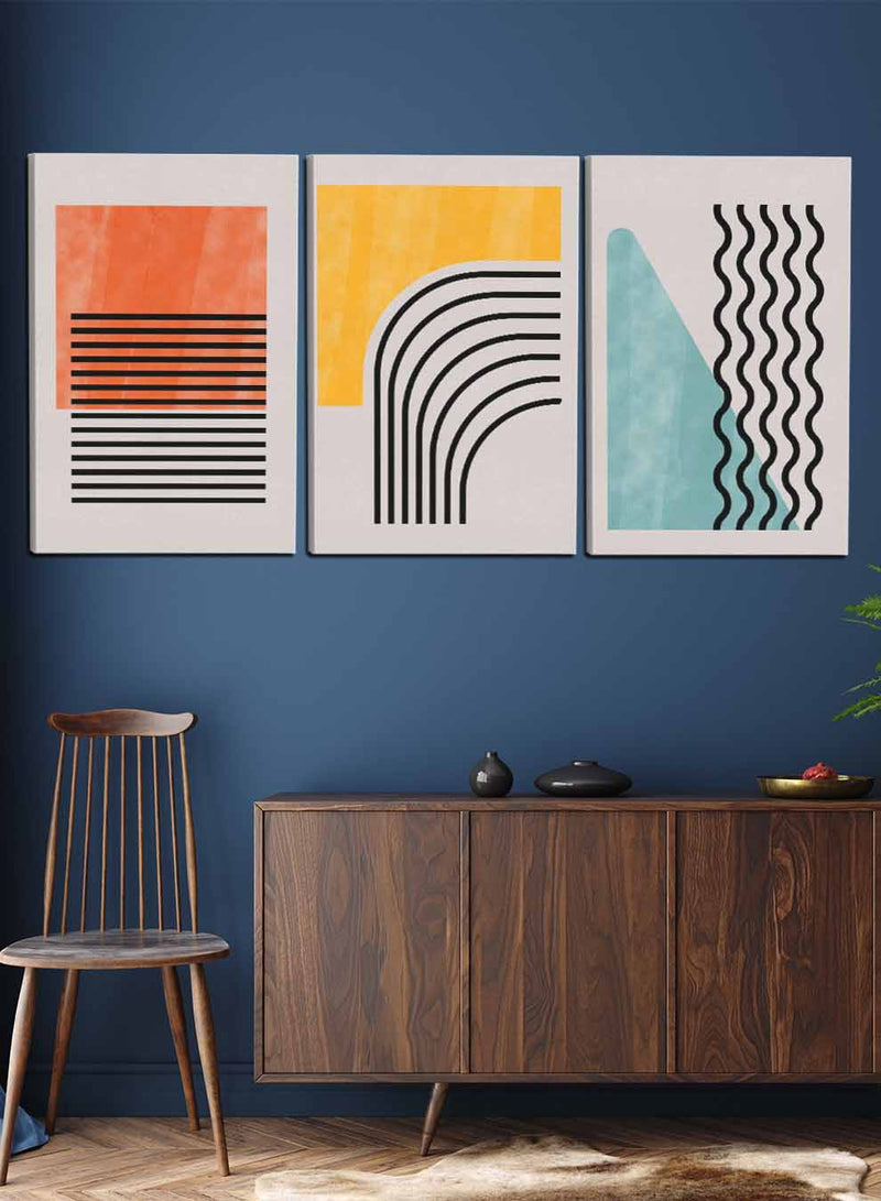 Colorful Abstract Paintings(set of 3)