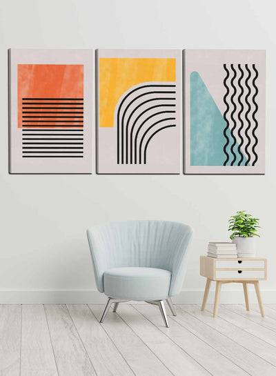 Colorful Abstract Paintings(set of 3)