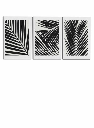 Abstract Palm Leaves Paintings(set of 3)