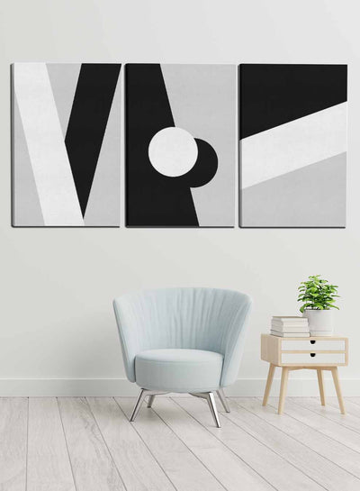 Abstract Shapes Circle Paintings(set of 3)