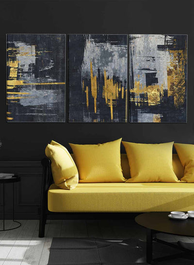 Hand Drawn Illustrations Paintings(set of 3)