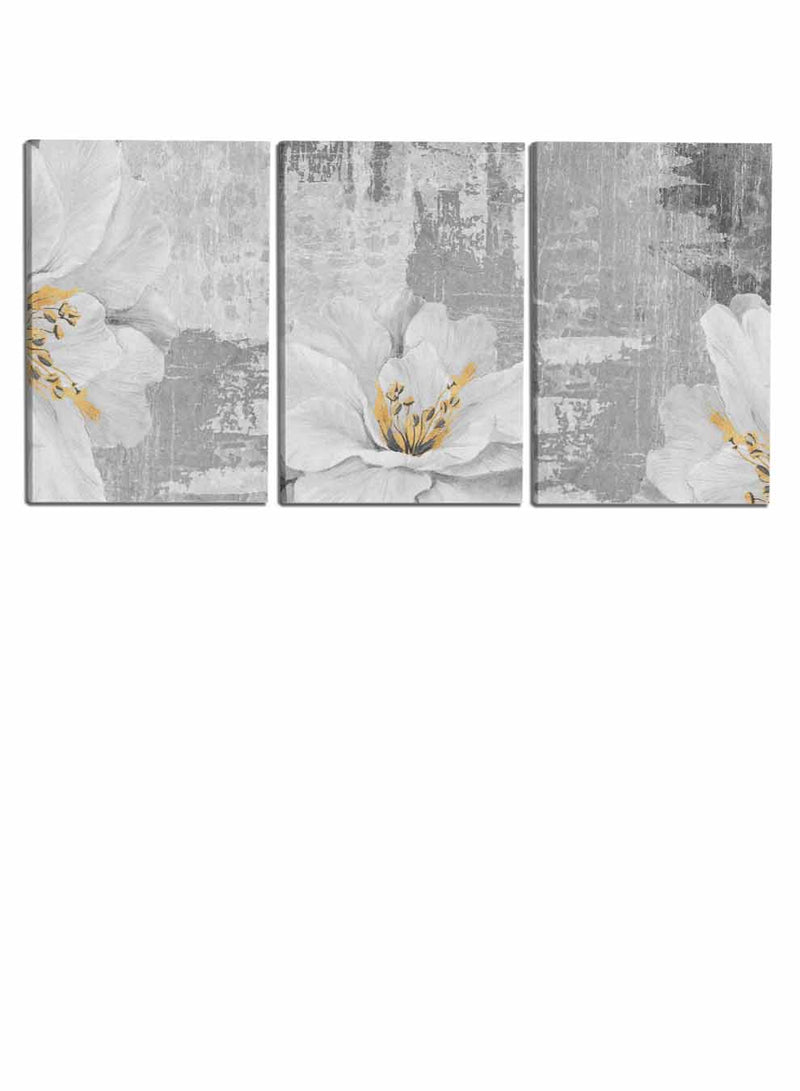 Abstract Flower Paintings(set of 3)