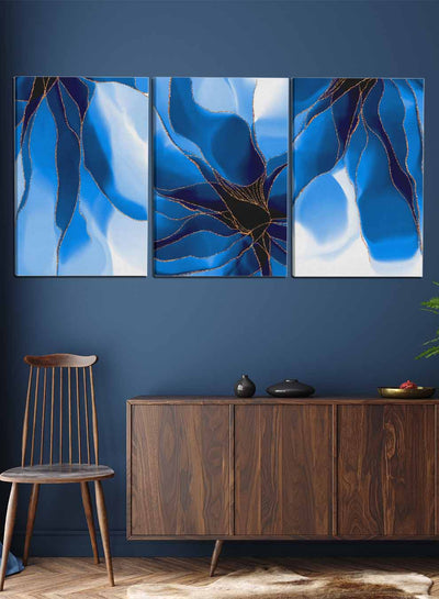 Abstract Fluid Art Watercolor Ink Paintings(set of 3)