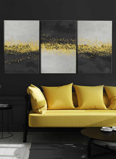 Abstract Background Paintings(set of 3)